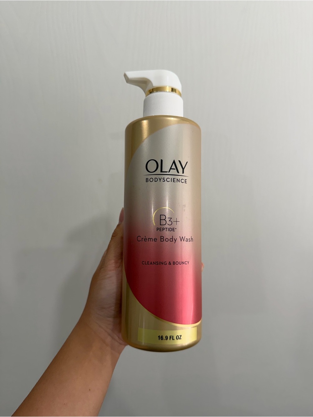 Olay BodyScience B3+ Peptide Creme Body Wash, Cleansing & Bouncy - 16.9 fl oz